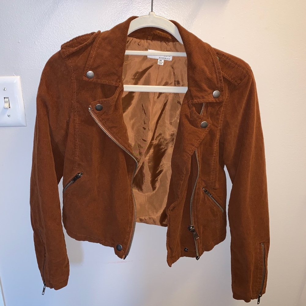brown jacket